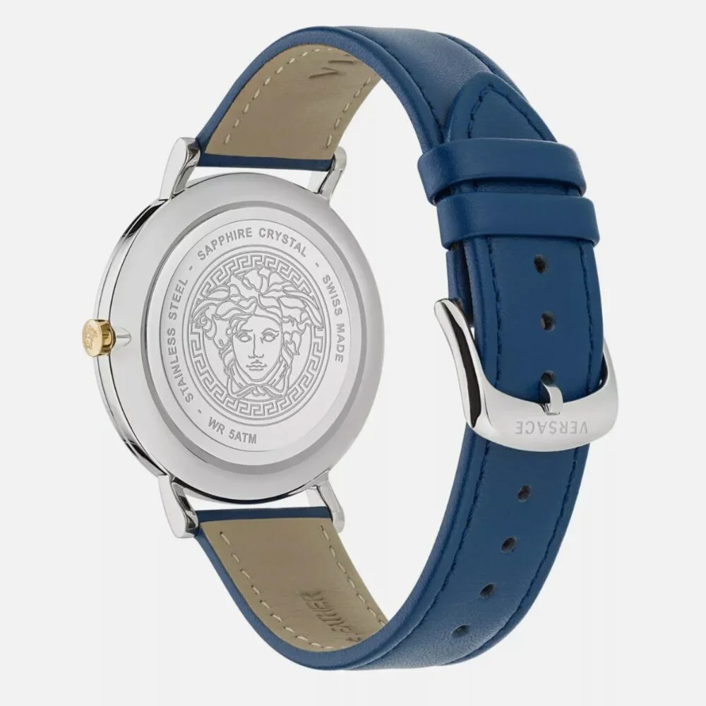 Versace Mens Stainless Steel 42mm Strap Watch
